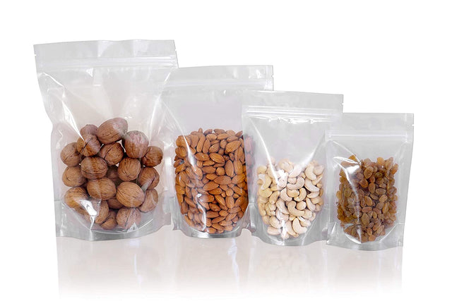 Premium Stand-Up Zip Lock Pouch (Both side Transparent Without Zip)