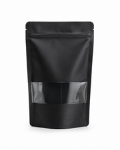 Premium Stand-Up Zip Lock Pouch (Black With Window)