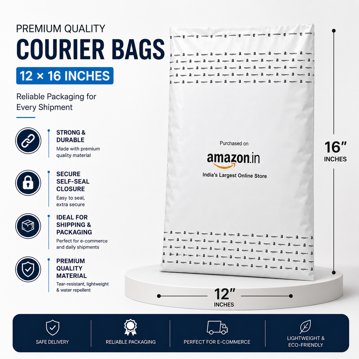Courier Bags - Amazon Printed - (60 Micron)