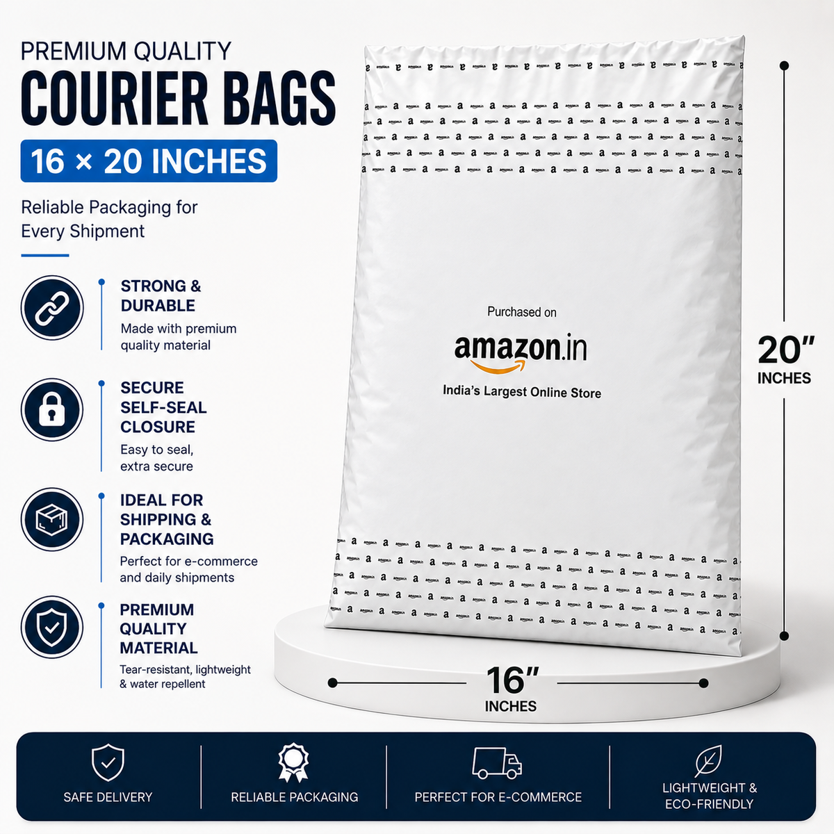 Courier Bags - Amazon Printed - (60 Micron)
