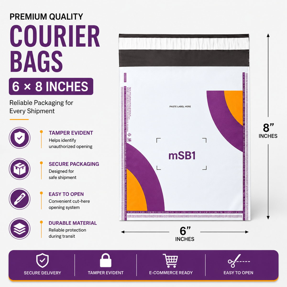 Courier Bags - Meesho Printed - (60 Micron)