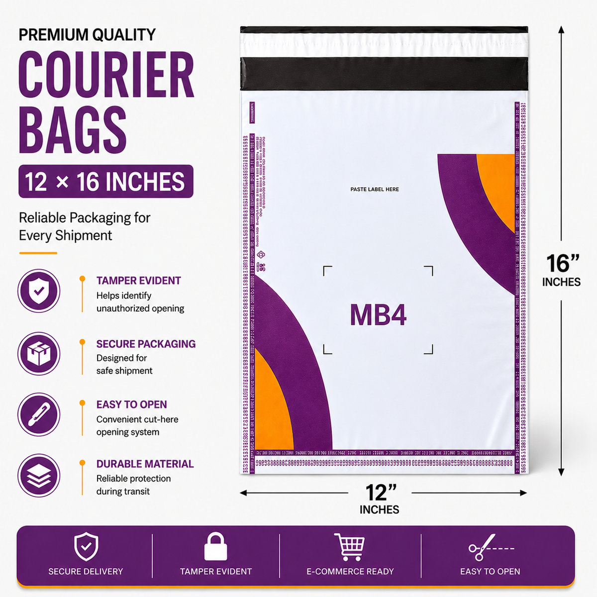 Courier Bags - Meesho Printed - (60 Micron)