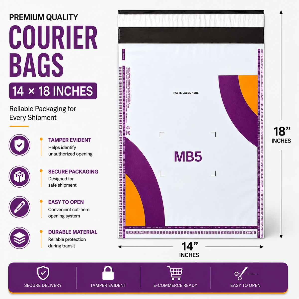 Courier Bags - Meesho Printed - (60 Micron)