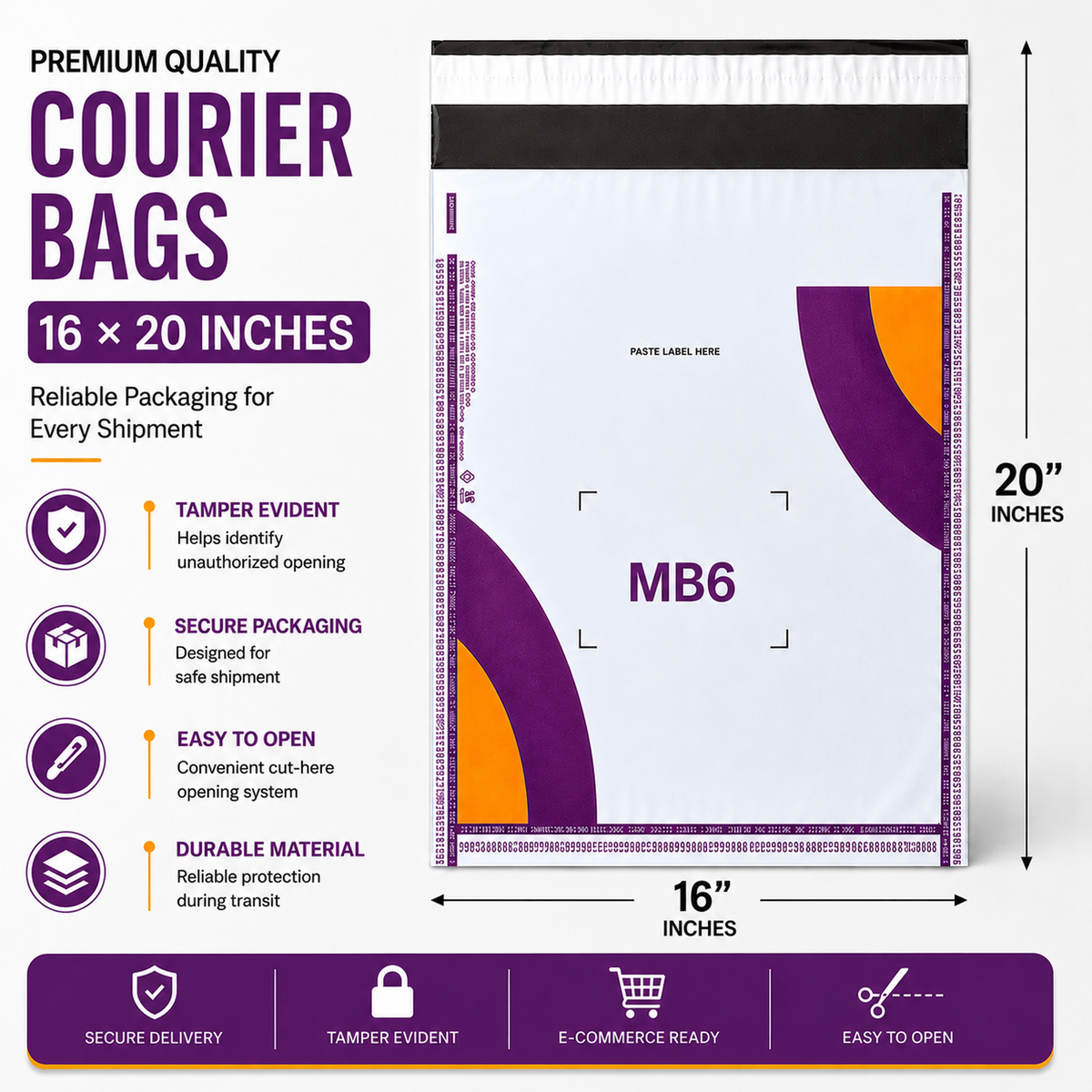 Courier Bags - Meesho Printed - (60 Micron)