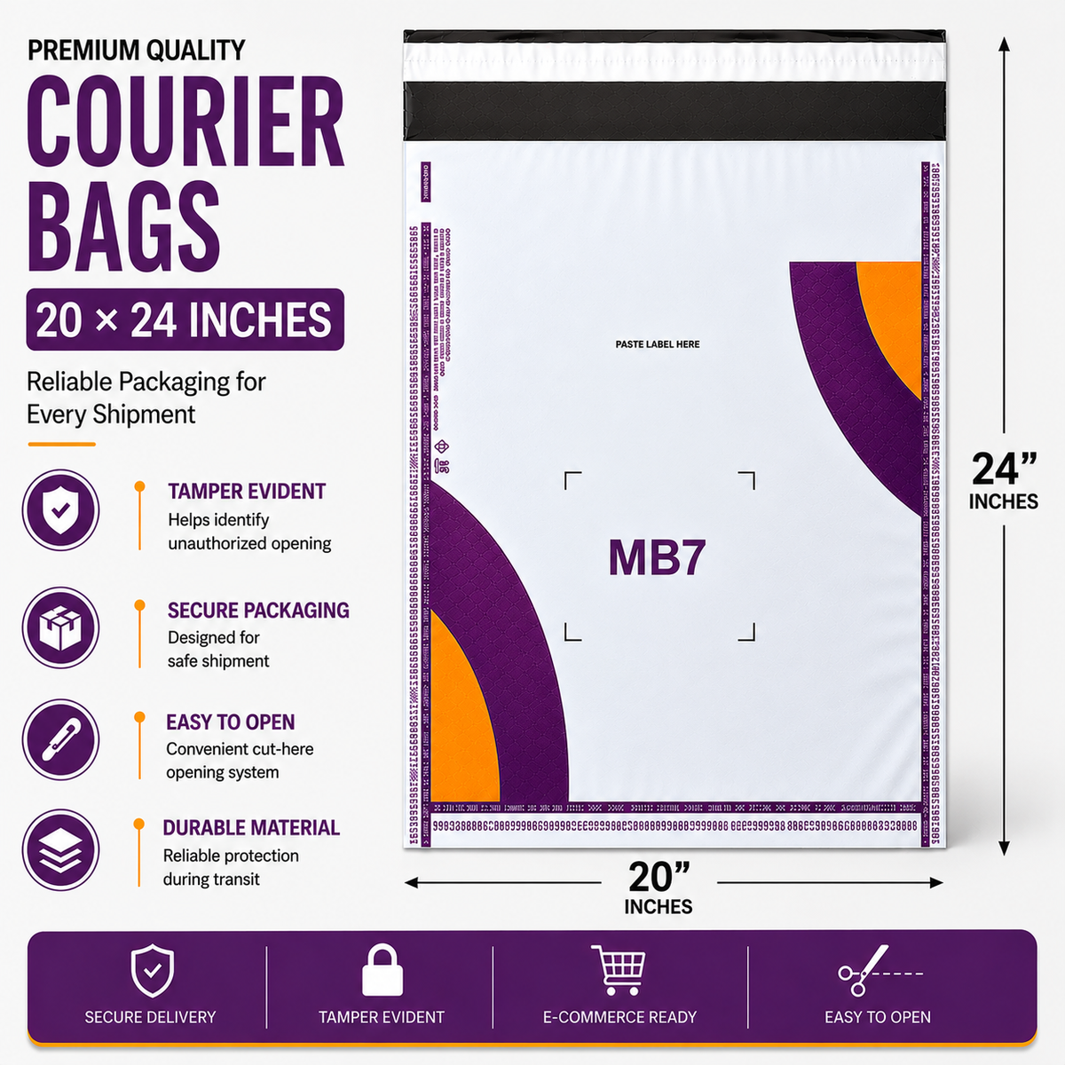 Courier Bags - Meesho Printed - (60 Micron)