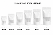 Premium Stand-Up Zip Lock Pouch (White With Window)