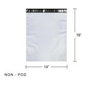 Courier bag without POD 14x18 inch - Extra Large size, tamper proof poly mailer