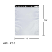 Courier bag without POD 16x20 inch - XXL Jumbo size, tamper proof poly mailer