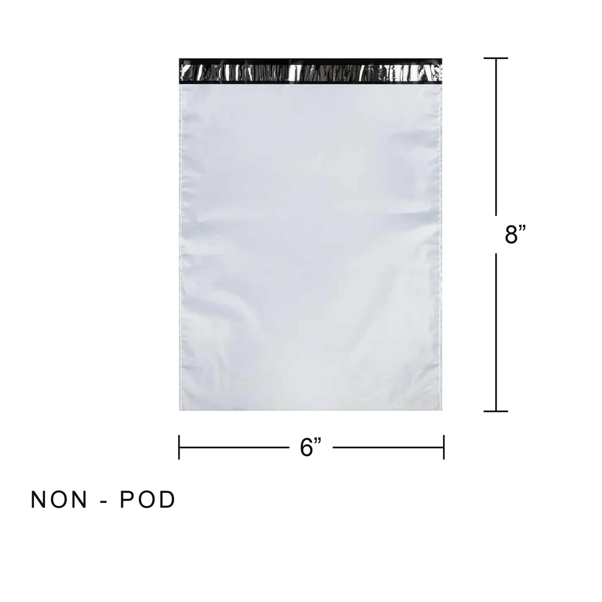 Courier bag without POD 6x8 inch - Extra Small size, tamper proof poly mailer
