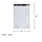 Courier bag without POD 8x12 inch - Sleek Medium size, tamper proof poly mailer