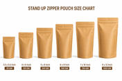 Premium Stand-Up Zip Lock Pouch (Kraft without Window)